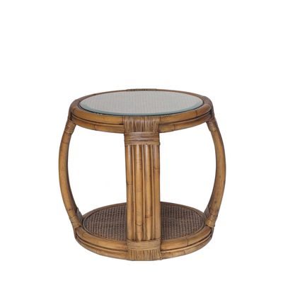 Cayman Rattan Hamptons Side Table Natural