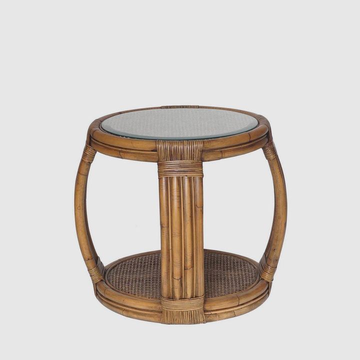 Cayman Rattan Hamptons Side Table Natural