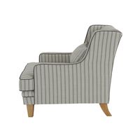 Bondi Hamptons Armchair Blue Pinstripe