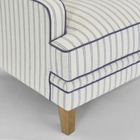Bondi Hamptons Armchair Blue Pinstripe