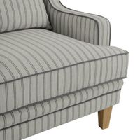 Bondi Hamptons Armchair Blue Pinstripe