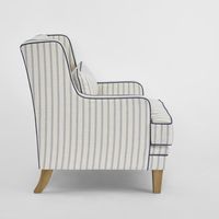 Bondi Hamptons Armchair Blue Pinstripe