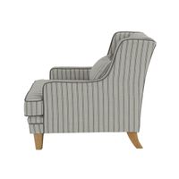 Bondi Hamptons Armchair Blue Pinstripe