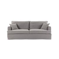 Slip Cover Only - Byron Hamptons 3 Seat Sofa Pebble Grey