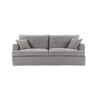 Slip Cover Only - Byron Hamptons 3 Seat Sofa Pebble Grey