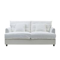 Slip Cover Only - Byron Hamptons 2.5 Seat Sofa Pebble Grey