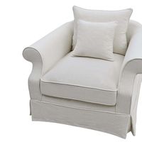 Slip Cover Only - Avalon Hamptons Armchair Ivory