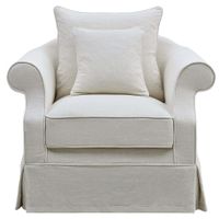 Slip Cover Only - Avalon Hamptons Armchair Ivory