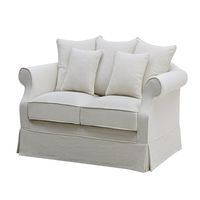 Slip Cover Only - Avalon Hamptons 2 Seat Sofa Ivory