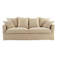 Slip Cover Only - Noosa Hamptons 3 Seat Sofa Beige