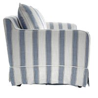 Slip Cover Only - Noosa Hamptons Armchair Blue Sky Stripe