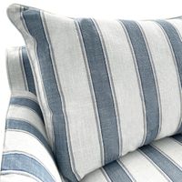 Slip Cover Only - Noosa Hamptons Armchair Blue Sky Stripe