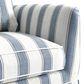 Slip Cover Only - Noosa Hamptons Armchair Blue Sky Stripe