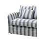 3 Seat Slip Cover - Noosa Blue Sky Stripe