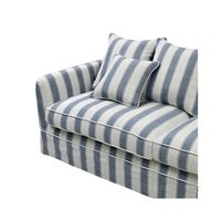 Slip Cover Only - Noosa Hamptons 3 Seat Sofa Blue Sky Stripe