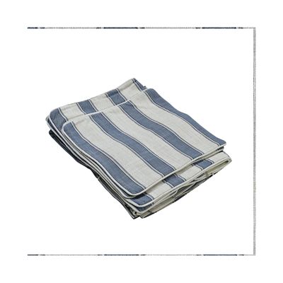 Slip Cover Only - Noosa Hamptons 3 Seat Sofa Blue Sky Stripe