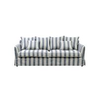 Slip Cover Only - Noosa Hamptons 3 Seat Sofa Blue Sky Stripe