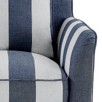 Slip Cover Only - Noosa Hamptons Armchair Denim/Cream Stripe