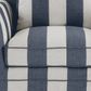 Slip Cover Only - Noosa Hamptons Armchair Denim/Cream Stripe