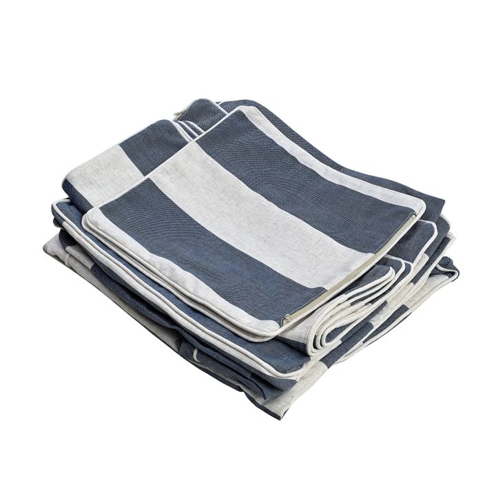 Slip Cover Only - Noosa Hamptons Armchair Denim/Cream Stripe