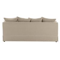 Slip Cover Only - Noosa Hamptons 3 Seat Sofa Natural W/White Piping