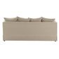 Slip Cover Only - Noosa Hamptons 3 Seat Sofa Natural W/White Piping