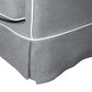 1.5 Seat Slip Cover - Noosa Grey with White Piping