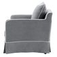 Armchair Slip Cover - Noosa Grey with White Piping