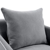 Slip Cover Only - Noosa Hamptons Armchair Grey W/White Piping