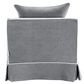 Slip Cover Only - Noosa Hamptons Armchair Grey W/White Piping