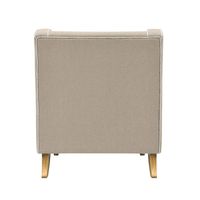 Bondi Hamptons Armchair Natural W/White Piping