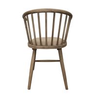 Round Curved Strip Back Elm Wood Dining Chair Natural