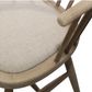 Noah Round Curved Strip Back Dining Chair Natural