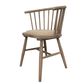 Noah Round Curved Strip Back Dining Chair Natural