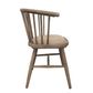 Round Curved Strip Back Elm Wood Dining Chair Natural