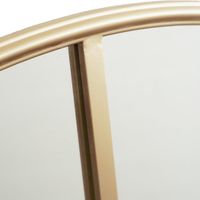 Amelia Gold Rimmed Round Paned Mirror D120cm