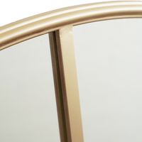 Amelia Gold Rimmed Round Paned Mirror D120cm