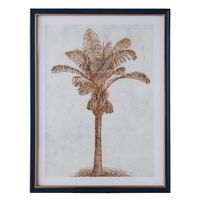 Luxe Golden Palms In Navy Frame With Gold Set 2