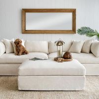 Slip Cover - Marbella Ottoman Ivory