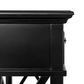 Sorrento Black 3 Drawer Console