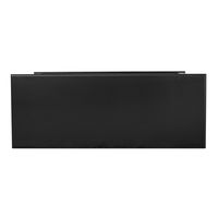 Sorrento Hamptons 130cm 2 Drawer Console Black