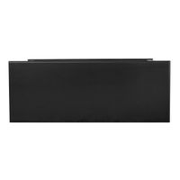 Sorrento Hamptons 130cm 2 Drawer Console Black