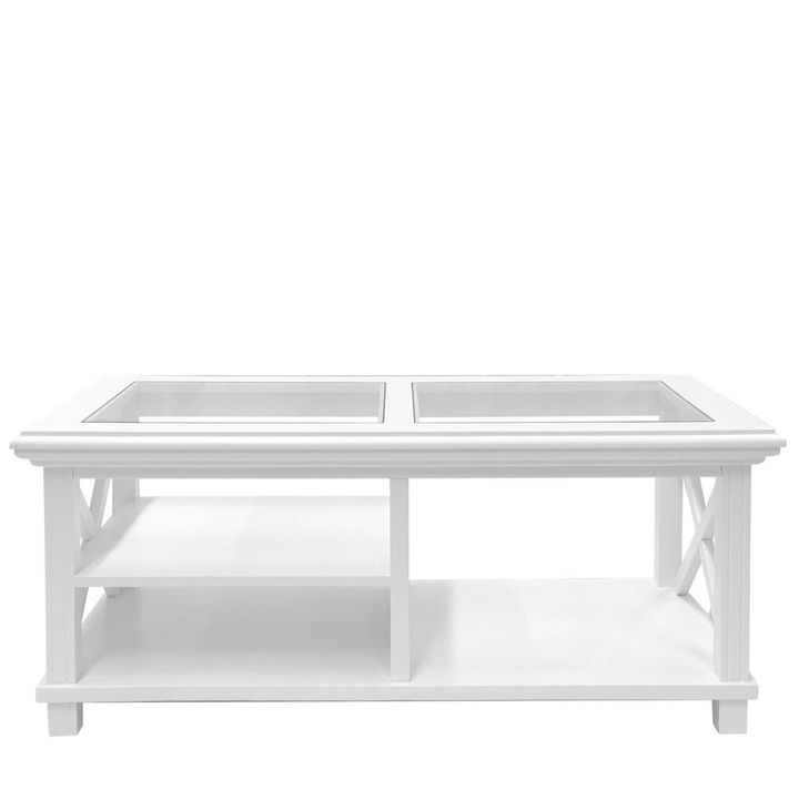 Sorrento Hamptons Rectangle 119cm Coffee Table White