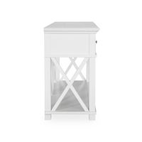 Sorrento Hamptons 130cm 2 Drawer Console White