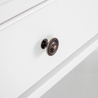 Sorrento Hamptons 130cm 2 Drawer Console White