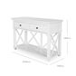 Sorrento Hamptons 130cm 2 Drawer Console White