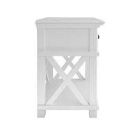 Sorrento Hamptons Bedside Table W/Drawer White