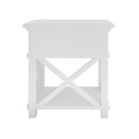 Sorrento Hamptons Bedside Table W/Drawer White