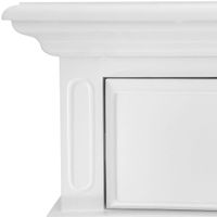 Sorrento Hamptons Bedside Table W/Drawer White
