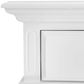 Sorrento White Bedside Table with Shelf